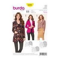 Burda Ladies Sewing Pattern 6581 Blazer Jackets with Lapels