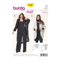 Burda Ladies Easy Sewing Pattern 6588 Kimono Sleeve Egg Shape Jackets