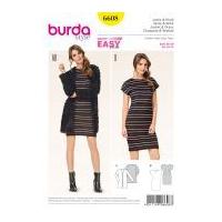 Burda Ladies Easy Sewing Pattern 6608 Jersey Knit Dress & Jacket