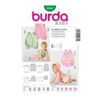 Burda Baby Easy Sewing Pattern 9462 Dress, Jumpsuits & Panties