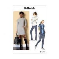 Butterick Ladies Easy Sewing Pattern 6388 Tops, Dress, Waistcoat & Pleated Pants