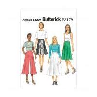 Butterick Ladies Easy Sewing Pattern 6179 Skirts & Culottes