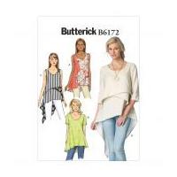 Butterick Ladies Easy Sewing Pattern 6172 Layered & Asymmetric Tops & Tunics