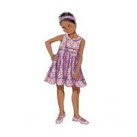 butterick childrens easy sewing pattern 5877 top dress belt leggings