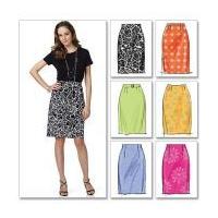 Butterick Ladies Easy Sewing Pattern 5466 Pencil Skirts & Belt