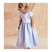 butterick childrens easy sewing pattern 3350 dresses sash ages 2 5