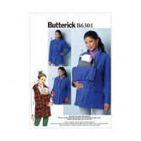 Butterick Ladies Sewing Pattern 6301 Maternity Waistcoat, Coat & Belt