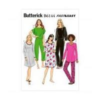 Butterick Ladies Easy Sewing Pattern 6144 Simple Tops, Dress & Pants