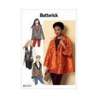 Butterick Ladies Easy Sewing Pattern 6383 Collared Waistcoat & Jackets