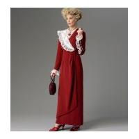 Butterick Ladies Easy Sewing Pattern 6093 Retro Style Dress, Belt & Bib