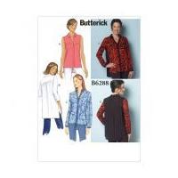 butterick ladies easy sewing pattern 6288 very loose fitting shirt wit ...