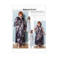 Butterick Ladies Sewing Pattern 6300 Dressing Gown, Belt & Negligee