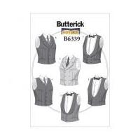 Butterick Mens Sewing Pattern 6339 Single & Double Breasted Vests