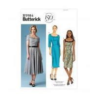 Butterick Ladies Easy Sewing Pattern 5984 Lined Dresses