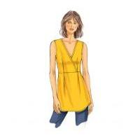 Butterick Ladies Easy Sewing Pattern 5956 Mock Wrap Tops & Belt