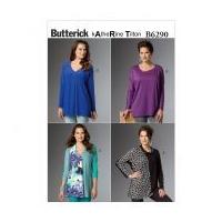 Butterick Ladies Sewing Pattern 6290 Very Loose Fitting Pullover Tops