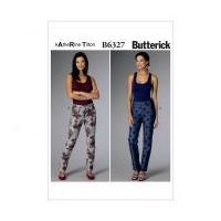 Butterick Ladies Easy Sewing Pattern 6327 Semi Fitted Tapered Trouser Pants