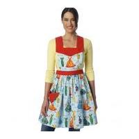 butterick ladies easy sewing pattern 6189 aprons in 4 styles