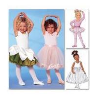 Butterick Childrens Sewing Pattern 5545 Leotard, Skirt, Bag & Ponytail Holder