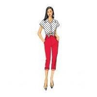 Butterick Ladies Easy Sewing Pattern 5895 Cropped Top & Jeans