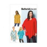 Butterick Ladies Easy Sewing Pattern 6289 Loose Fit Pullover Tunic Tops