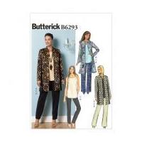 butterick ladies easy sewing pattern 6293 jackets tops trouser pants