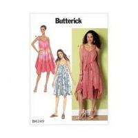 butterick ladies easy sewing pattern 6349 handkerchief straight hem dr ...