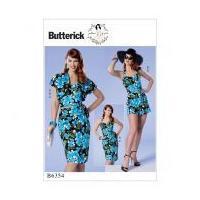 Butterick Ladies Easy Sewing Pattern 6354 Bolero, Halter or Strapless Bustier, Sarong & Shorts