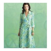 butterick ladies easy sewing pattern 5030 wrap dresses