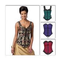 butterick ladies sewing pattern 5662 historical corsets