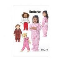 Butterick Childrens Easy Sewing Pattern 6276 Top, Pants & Jumpsuit