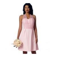 butterick ladies easy sewing pattern 6131 strapless dresses sash