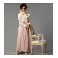 Butterick Ladies Sewing Pattern 6074 Historical Dress, Jacket, Purse & Hat Trim
