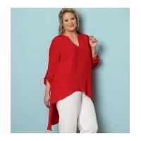 butterick ladies plus size easy sewing pattern 6069 tunic tops pants