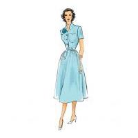 butterick ladies easy sewing pattern 5920 vintage style dresses belt s ...