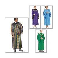 Butterick Ladies & Mens Sewing Pattern 5626 Robe & Collar