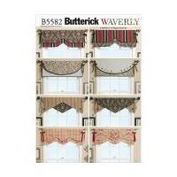 Butterick Homeware Sewing Pattern 5582 Reversible Window Valances