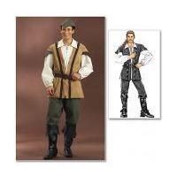 butterick mens sewing pattern 4574 historical costume shirt top pants  ...