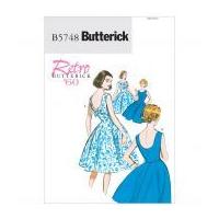 Butterick Ladies Easy Sewing Pattern 5748 Vintage Style Dresses
