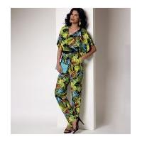 butterick ladies easy sewing pattern 6220 dress jumpsuit