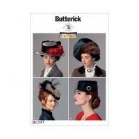 Butterick Ladies Sewing Pattern 6397 Vintage Style Hats in Four Styles