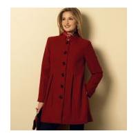 butterick ladies easy sewing pattern 6141 fitted lined coats with coll ...