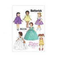 Butterick Crafts Sewing Pattern 6336 Retro Doll Clothes