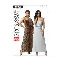 Butterick Ladies Easy Sewing Pattern 5906 Maxi Dresses