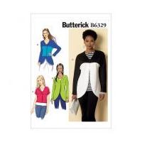 Butterick Ladies Easy Sewing Pattern 6329 Curved Seam & Cropped Jackets