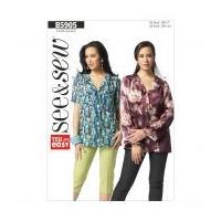 Butterick Ladies Easy Sewing Pattern 5905 Shirt Blouse Tops