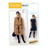 Butterick Ladies Sewing Pattern 6244 Coat & Dress