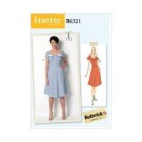 Butterick Ladies Sewing Pattern 6321 Square Neck Dresses