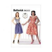 Butterick Ladies Sewing Pattern 6322 Ruched Corset Style Dress