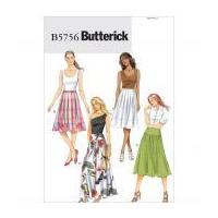 butterick ladies easy sewing pattern 5756 skirts